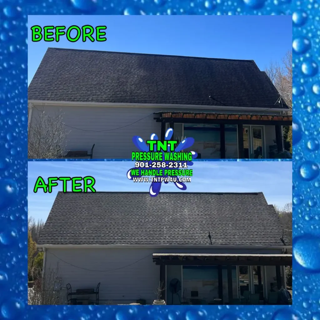 Certified Roof Cleaning Hernando MS, Roof Cleaning Coldwater MS, roof wash Walls MS